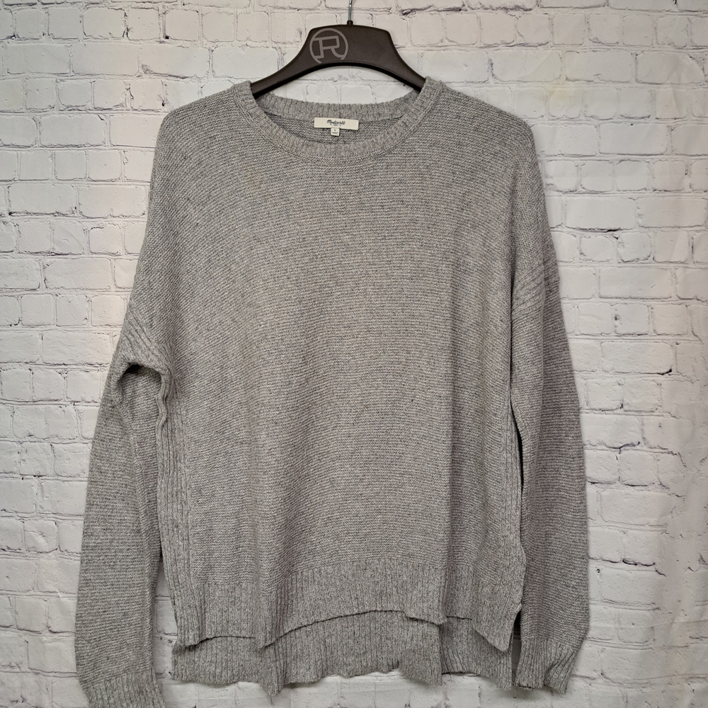 Madewell Men's Crewneck Sweater in Heather Gray